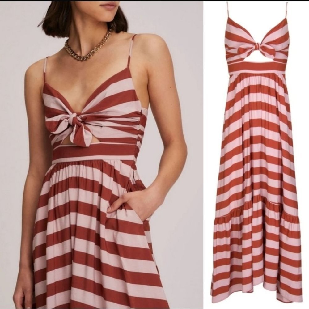 NEW! A.L.C. Laurel Stripe Cutout Modern  Sundress Size 10